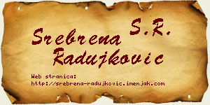 Srebrena Radujković vizit kartica